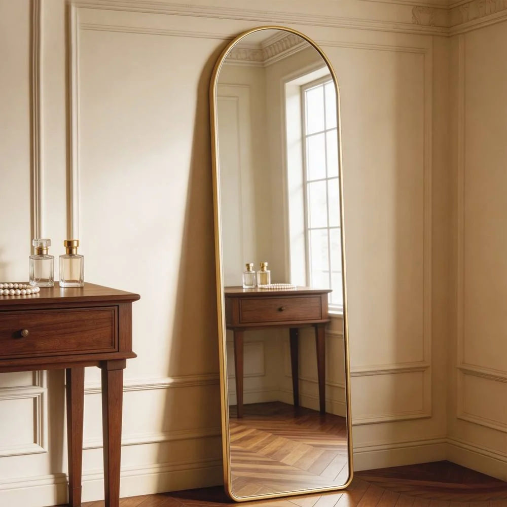 Arched Full Length Mirror (Gold) thumbnail 2